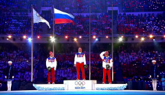 наш ответ на предложение Макрона  (допуск российских спортсменов с Флагом - на Олимпиаду в обмен на прекращение огня)